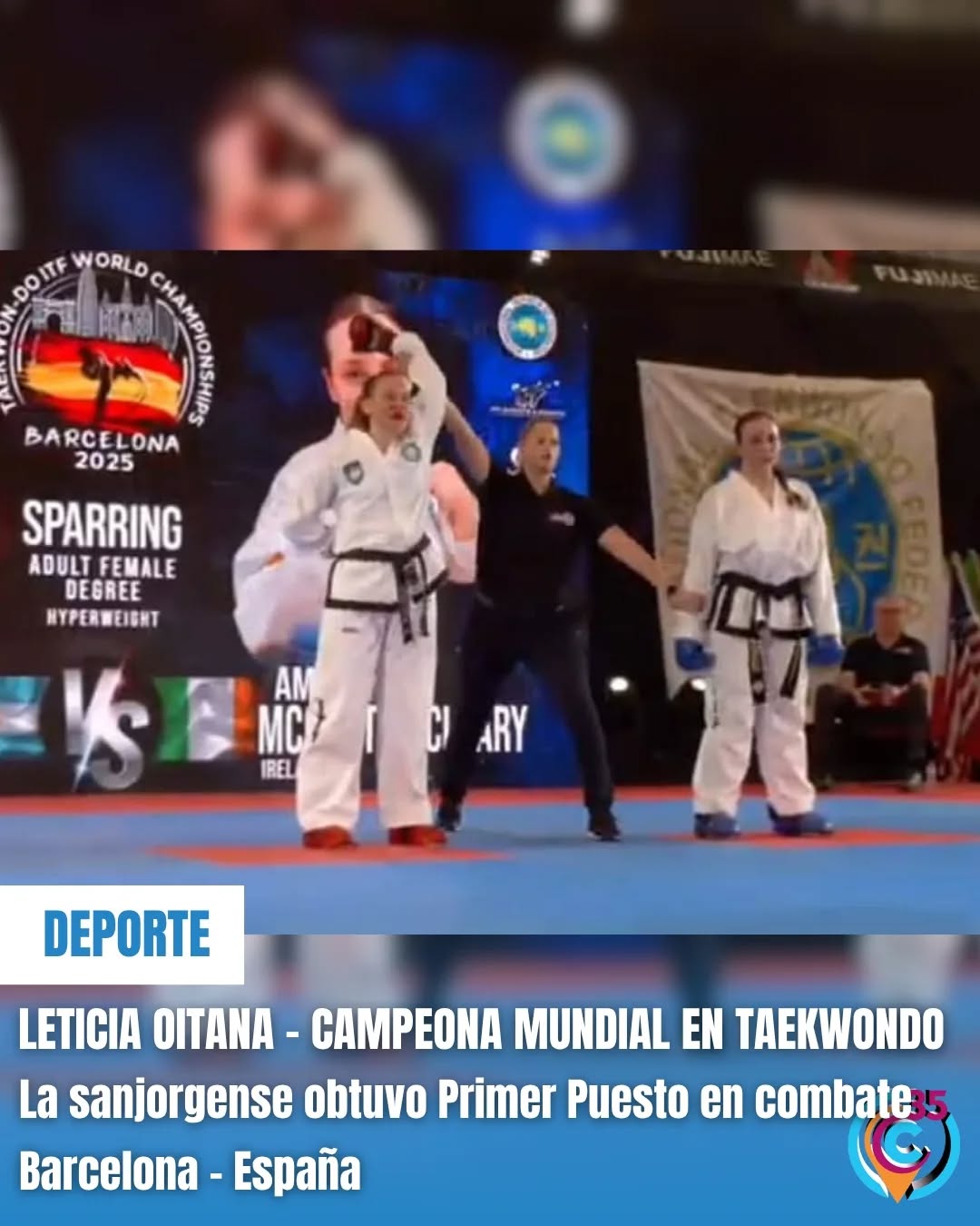 Leticia Oitana campeona taekwondo 270725