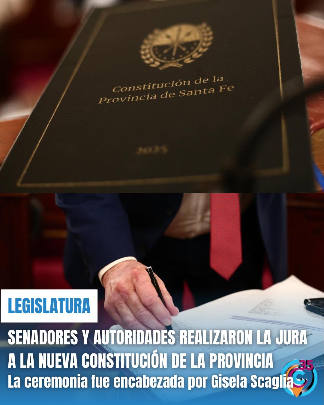 Senadores jura constitución