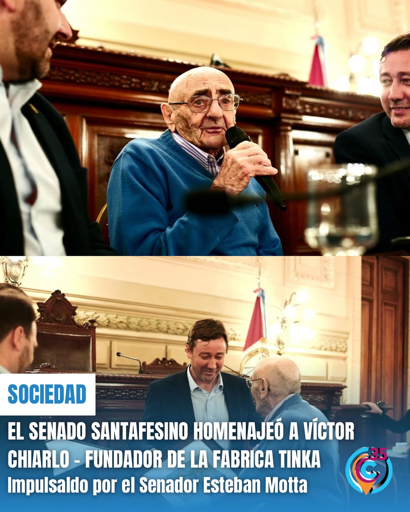 Senado Homenaje Chiarlo