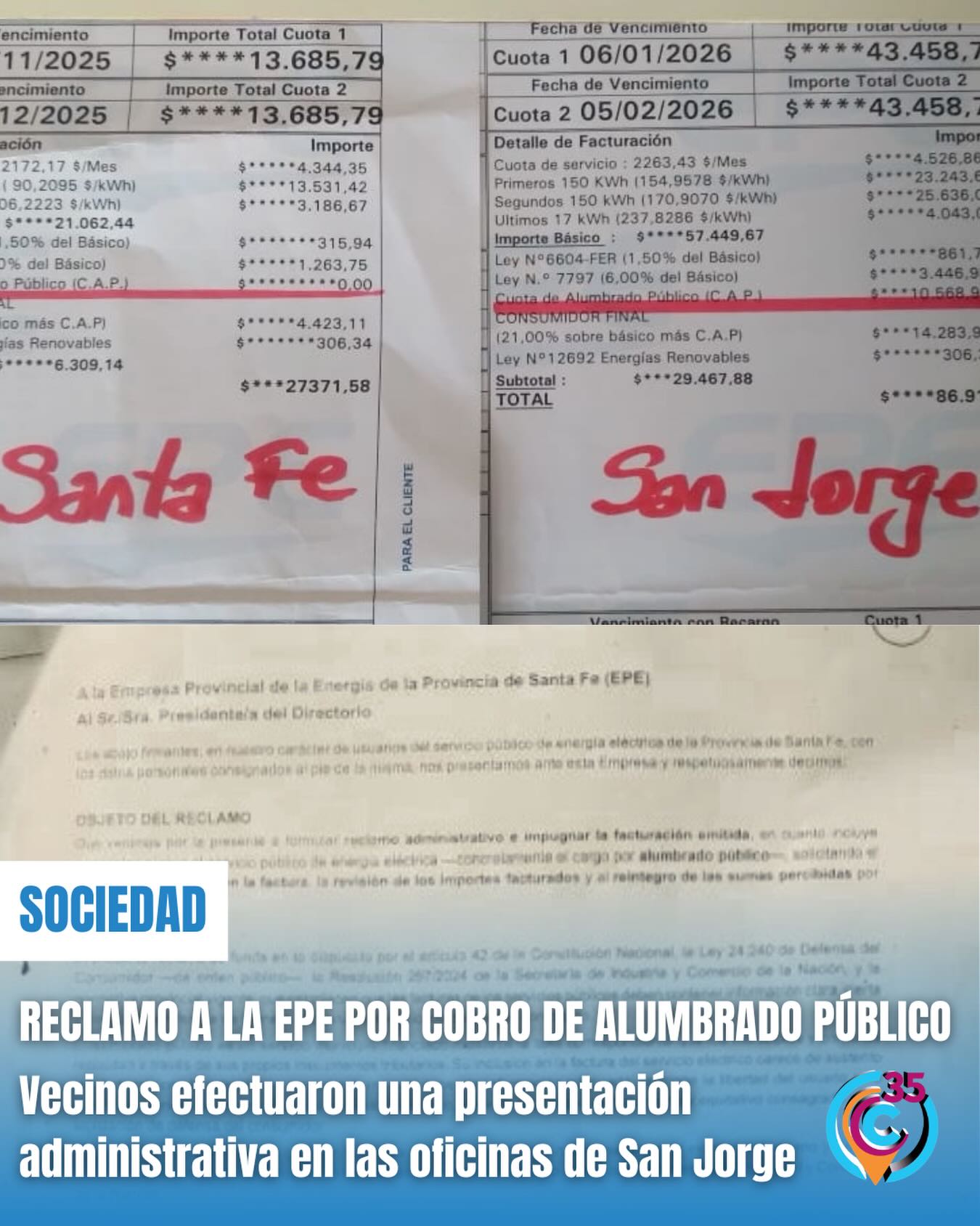 reclamo EPE SJ marzo 2026