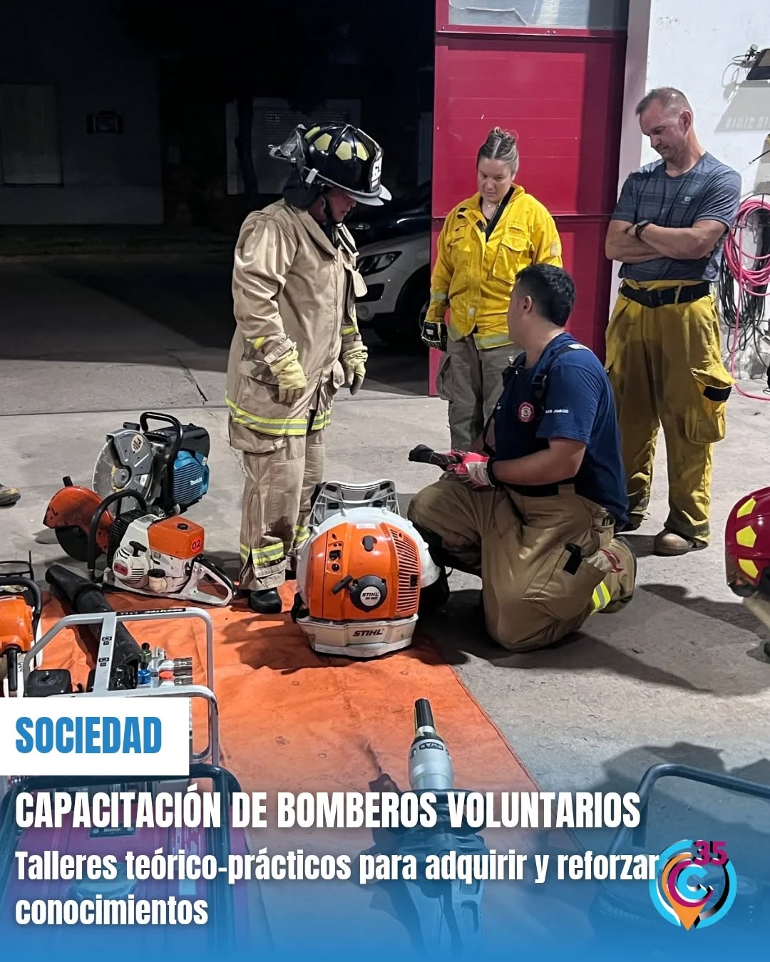 bomberos capacitacion 2025