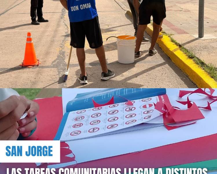 LAS TAREAS COMUNITARIAS LLEGAN A DISTINTOS PUNTOS DE LA CIUDAD 