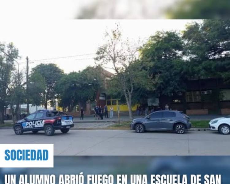 ALUMNO ABRIÓ FUEGO EN UNA ESCUELA DE SAN CRISTÓBAL