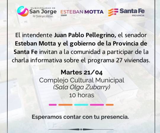 CHARLA INFORMATIVA SOBRE EL PROGRAMA 27 VIVIENDAS 