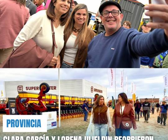 CLARA GARCÍA Y LORENA ULIELDIN RECORRIERON AGROACTIVA