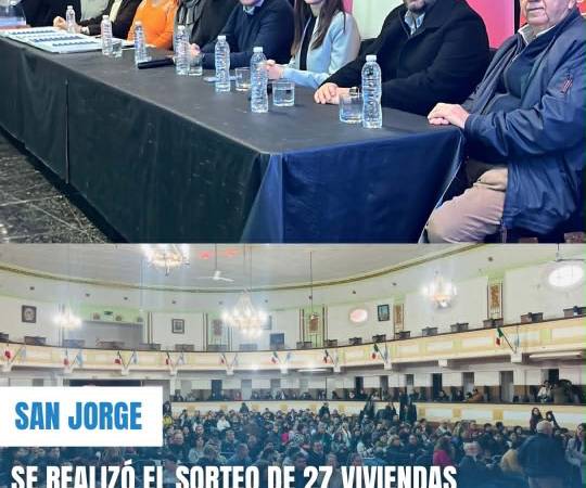 SORTEO DE VIVIENDAS EN SAN JORGE