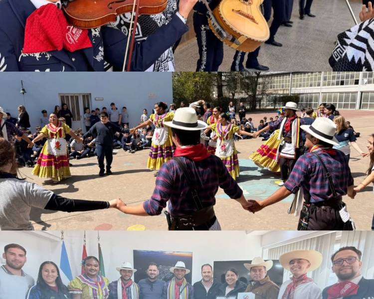 DELEGACIONES INTERNACIONALES DE FOLKLORE DE MÉXICO Y COLOMBIA